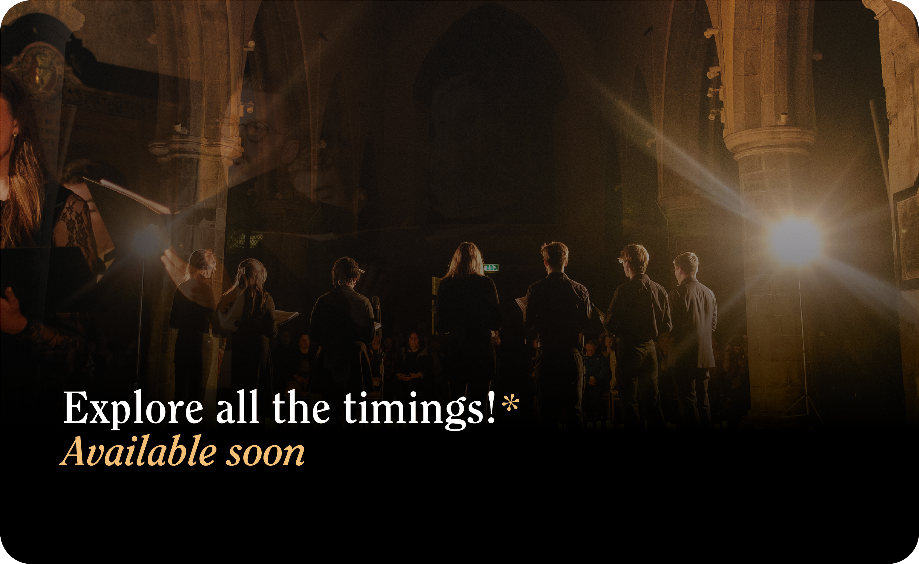 Explore all the timings! Explore all the timings!